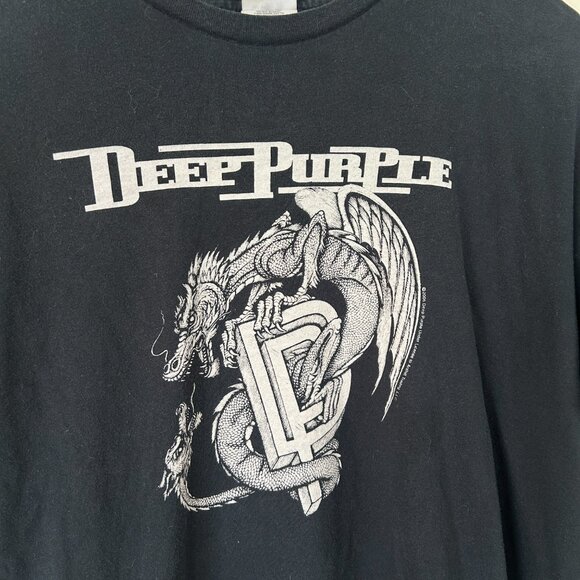 Deep Purple Shirt Unisex Vintage Band Tee Y2K The Battle Rages Vtg Tee XL - Picture 3 of 8